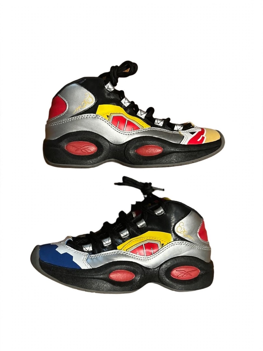 Reebok Question Mid Power Rangers Megazord GY0589 Youth 3 Iverson Battle Mode